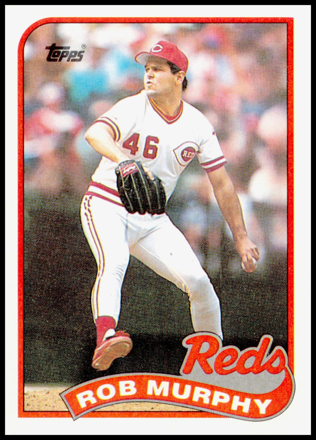 1989 Topps Rob Murphy Card Small Right Corner Ding