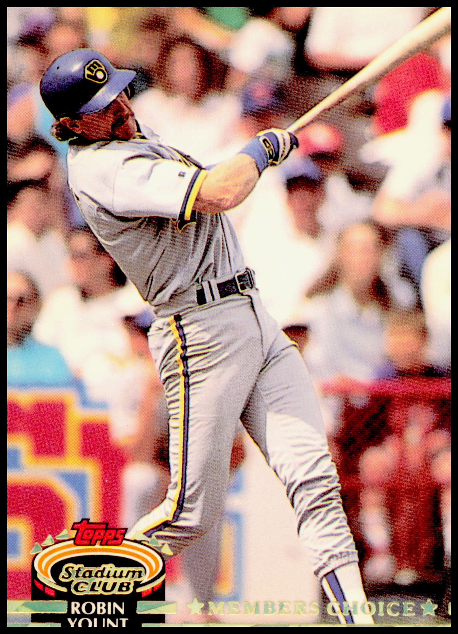 1992 Stadium Club Robin Yount Card Milwaukee Brewers