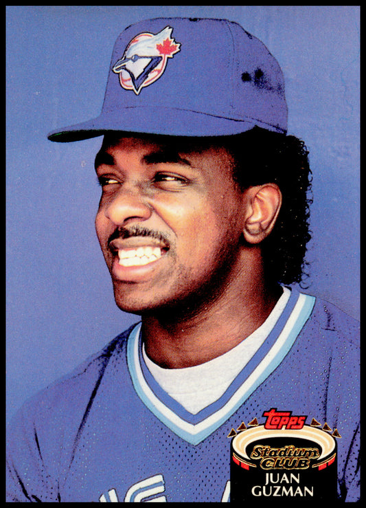 1992 Stadium Club Juan Guzman Card RC  - Edges have sign of wear and Aging