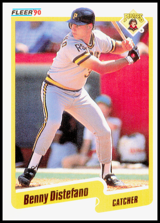 1990 Fleer Benny Distefano Card Pittsburgh Pirates