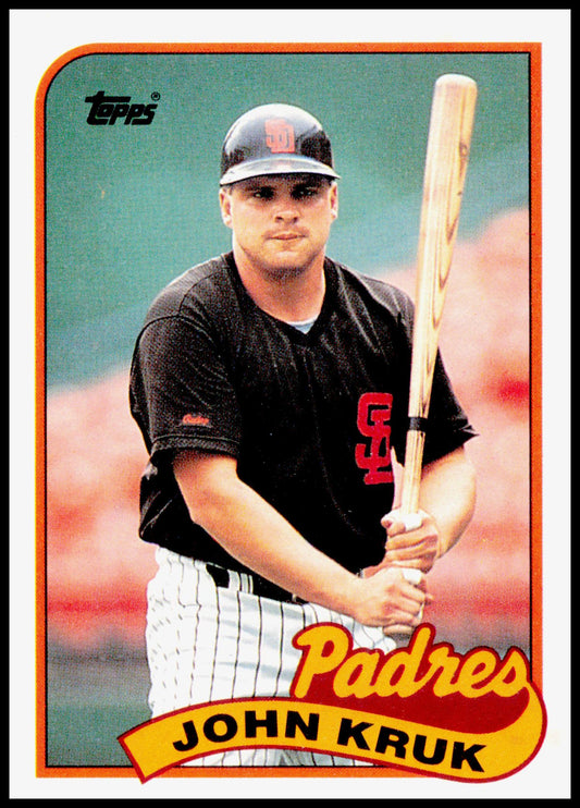 1989 Topps John Kruk Card San Diego Padres - Jagged Edges