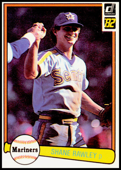 1982 Donruss Shane Rawley Card Seattle Mariners