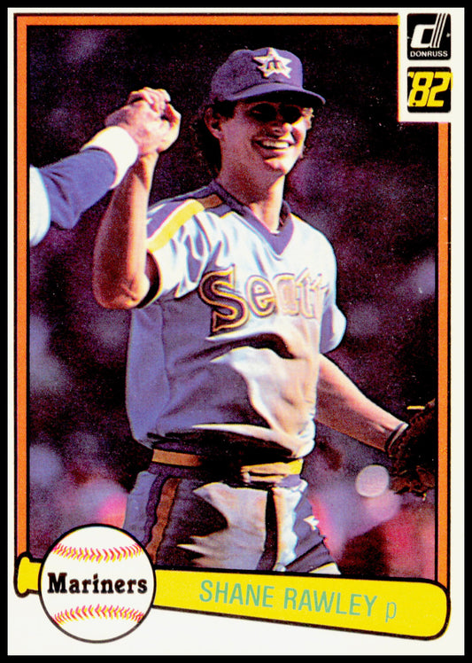 1982 Donruss Shane Rawley Card Seattle Mariners