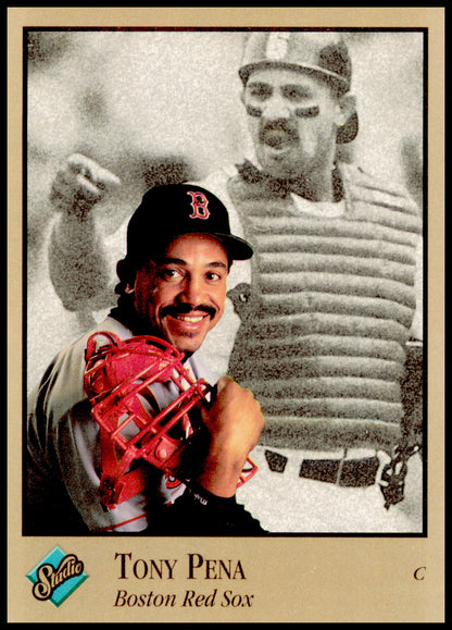 1992 Studio Tony Pena Card Boston Red Sox