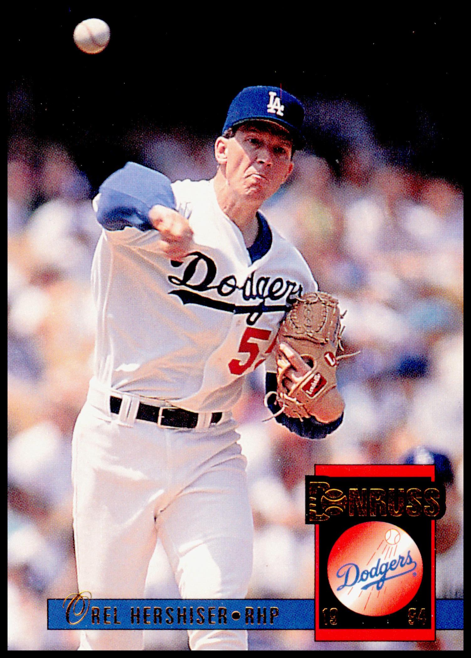 1994 Donruss Orel Hershiser Card Los Angeles Dodgers - Edges have Aging