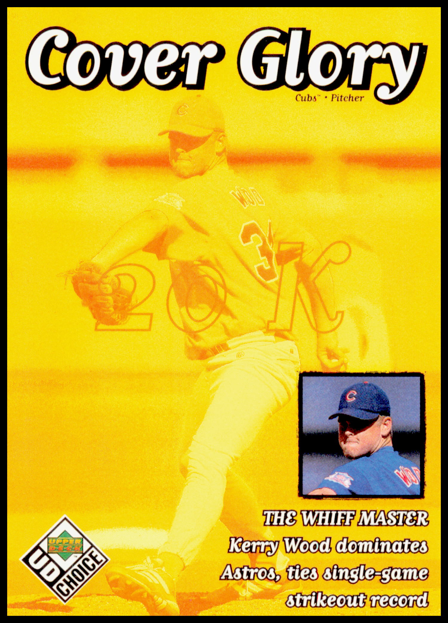 1999 Upper Deck Choice Kerry Wood Card Chicago Cubs