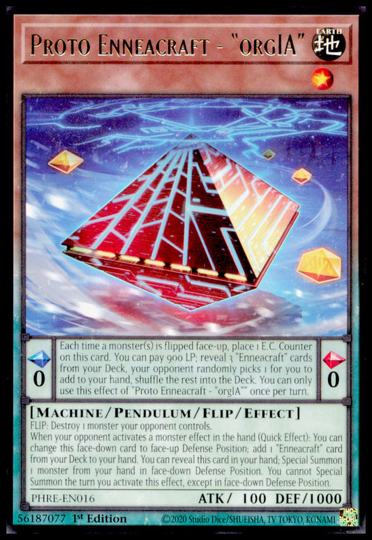 2020 Yu-Gi-Oh! Proto Enneacraft orgIA PHRE-EN016 Rare 1st Ed Phantom Revenge