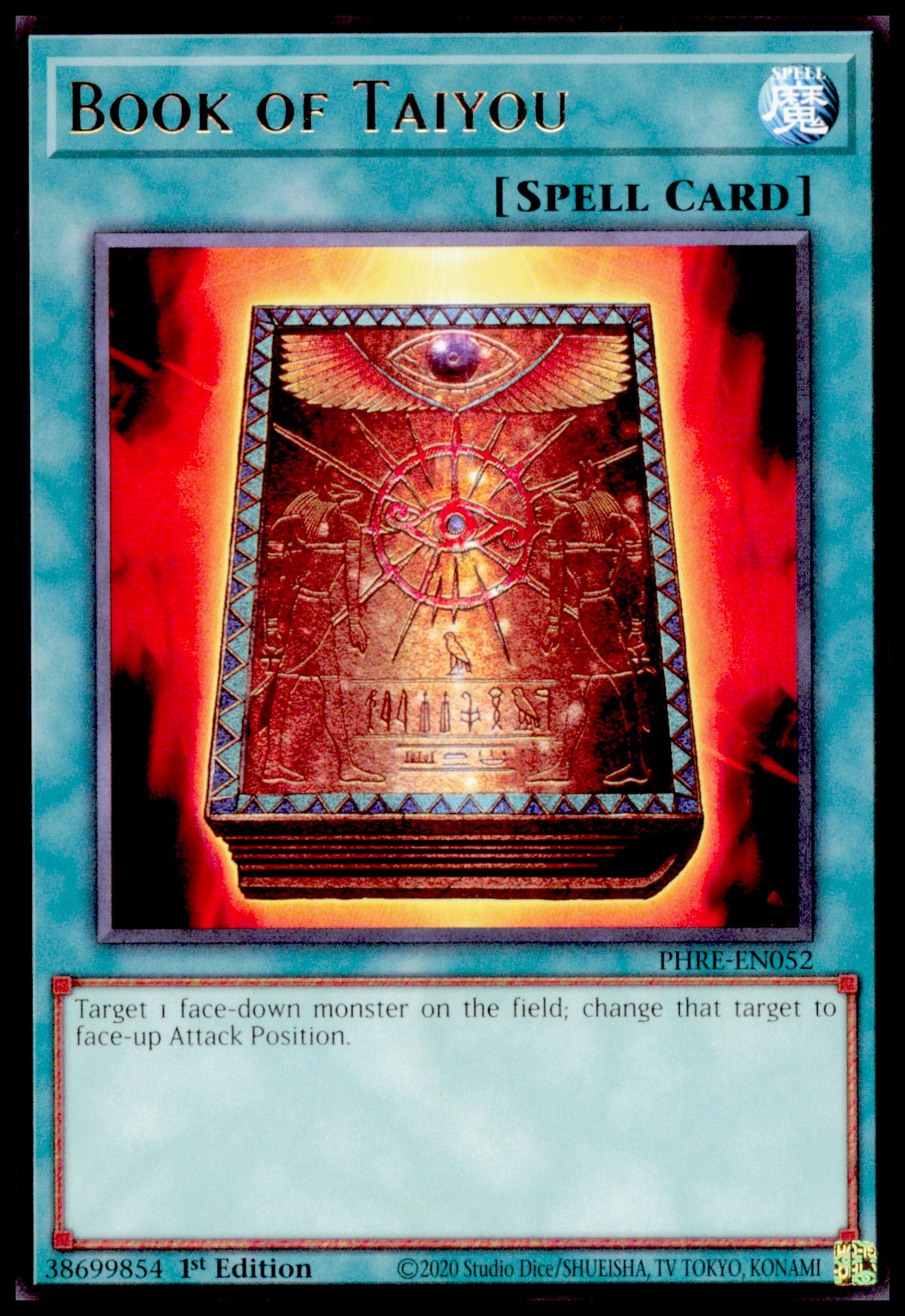 Yu-Gi-Oh Book of Taiyou PHRE-EN052 Rare 1st Ed 2020 Phantom Revenge Konami