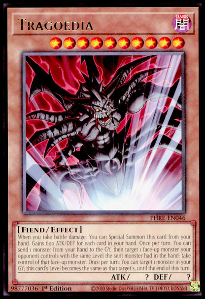 Tragoedia - PHRE-EN046 - Rare - 1st Edition - 2020 Phantom Revenge - YuGiOh
