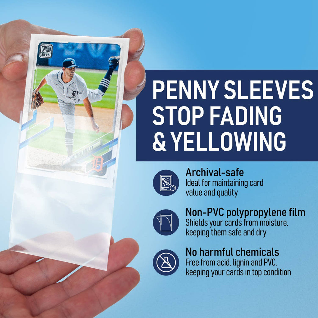 Premium Toploader & Sleeve Bundle (100ct) | Archival-Safe Protection for Standard Sports & TCG Cards - 20PT Thickness