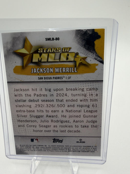 2025 Topps Update Jackson Merrill Card Stars of MLB