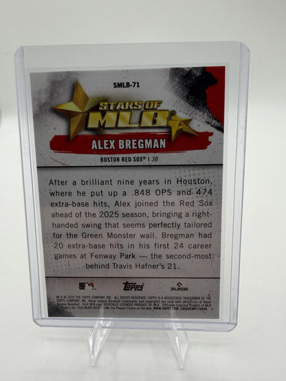 2025 Topps Update Alex Bregman Card Stars of MLB Pink