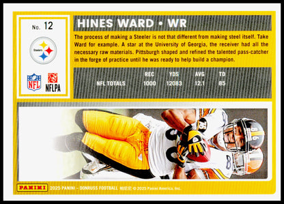 2025 Donruss Hines Ward Card Press Proofs Blue