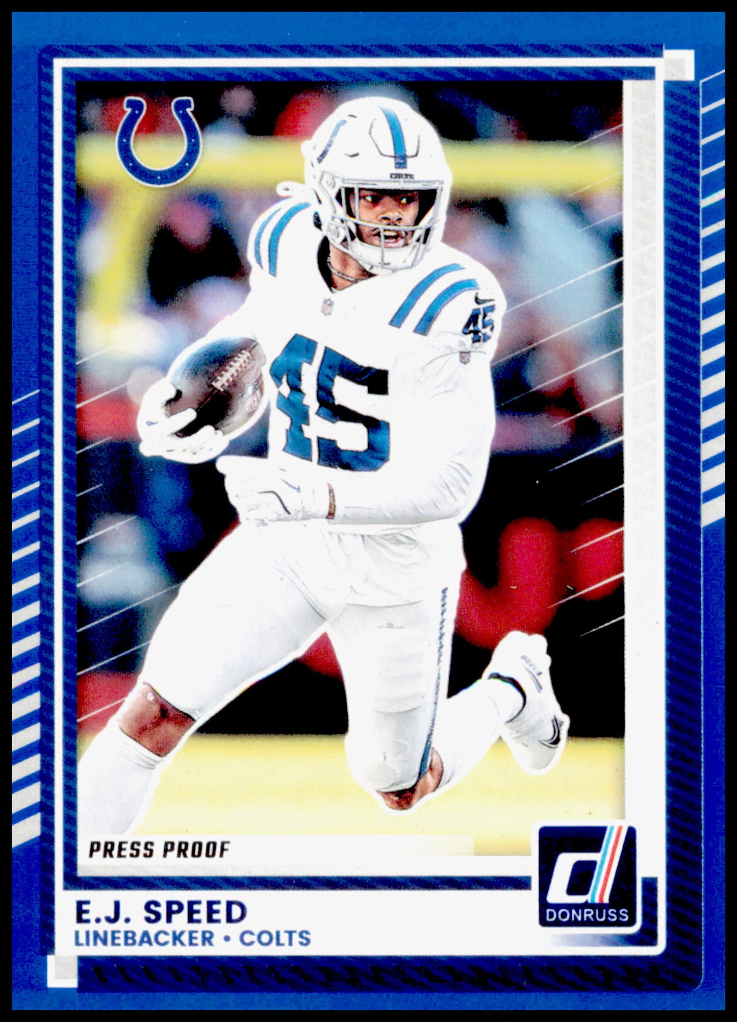 2025 Donruss E.J. Speed Card Press Proofs Blue