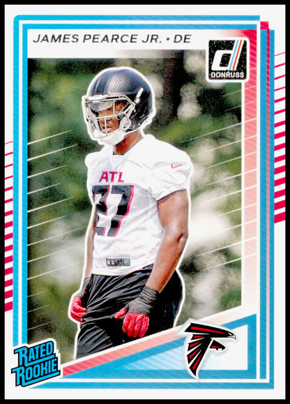 2025 Panini Donruss James Pearce Jr. #363 Falcons Rated Rookie RC Card