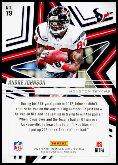 2025 Panini Rookies & Stars Andre Johnson Card
