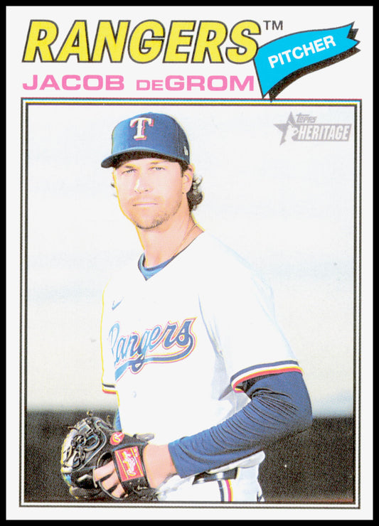 2026 Topps Heritage Jacob deGrom Card