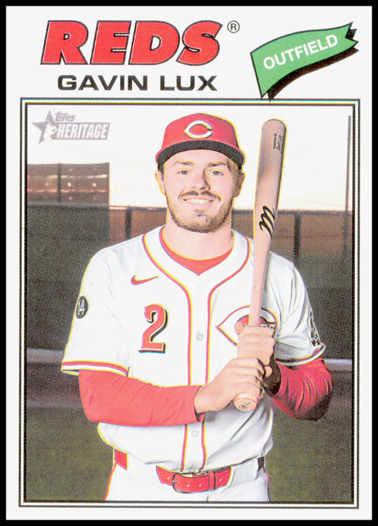 2026 Topps Heritage Gavin Lux #352 Cincinnati Reds MLB Baseball Card