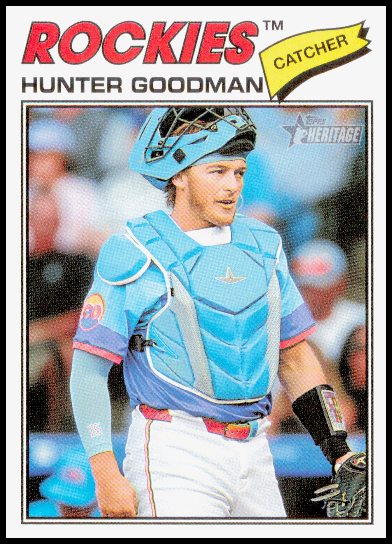 2026 Topps Heritage Hunter Goodman Card Colorado Rockies #346