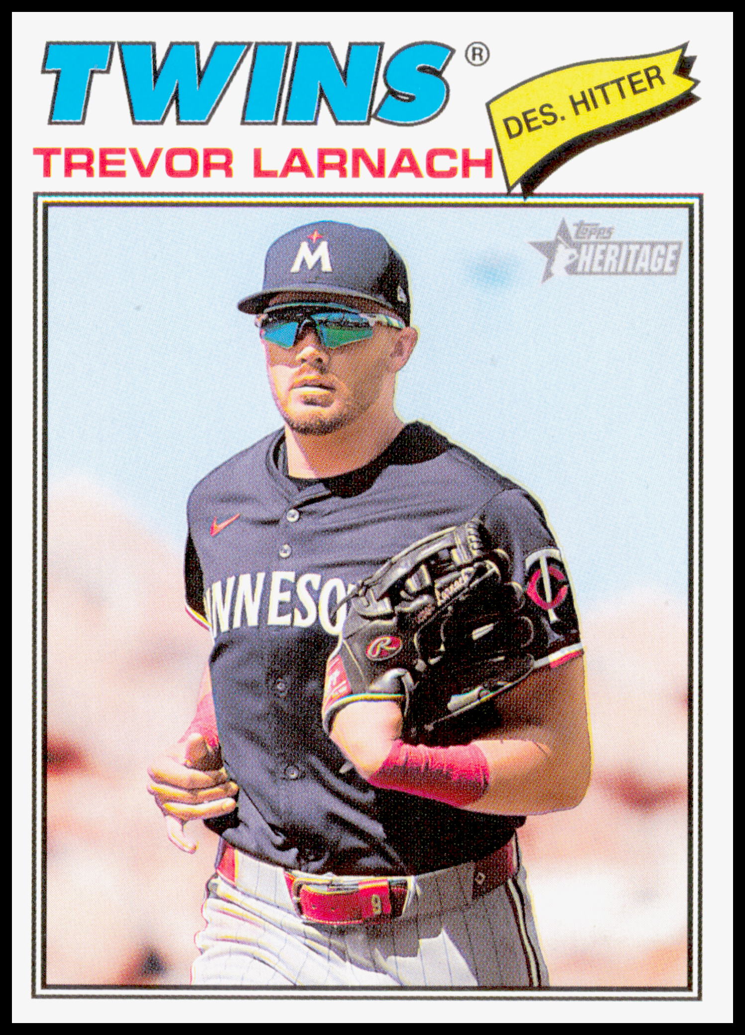 2026 Topps Heritage Trevor Larnach Card