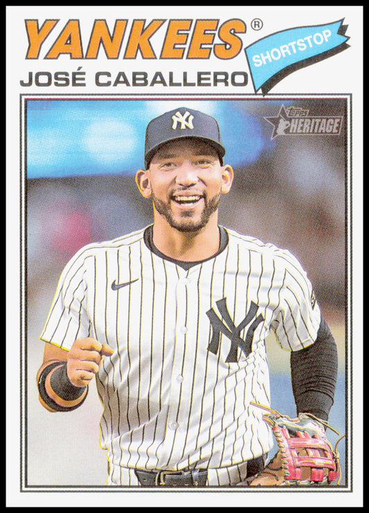 2026 Topps Heritage José Caballero Card