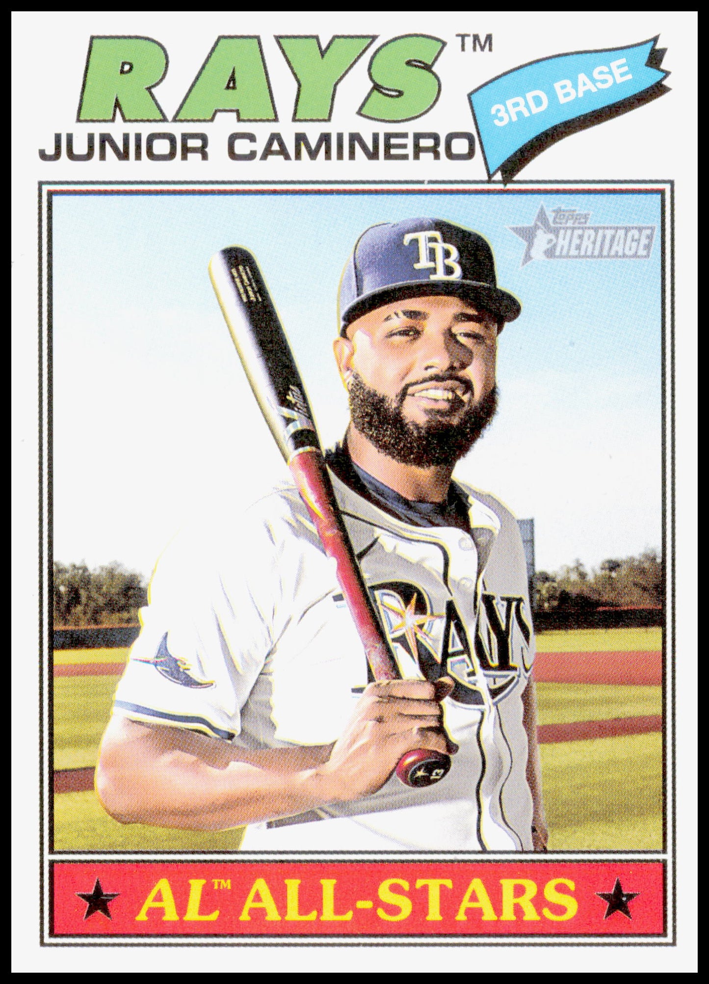 2026 Topps Heritage Junior Caminero Card