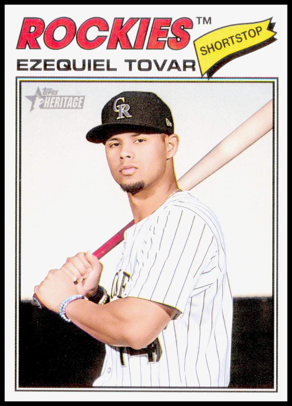 2026 Topps Heritage Ezequiel Tovar Card Colorado Rockies #179