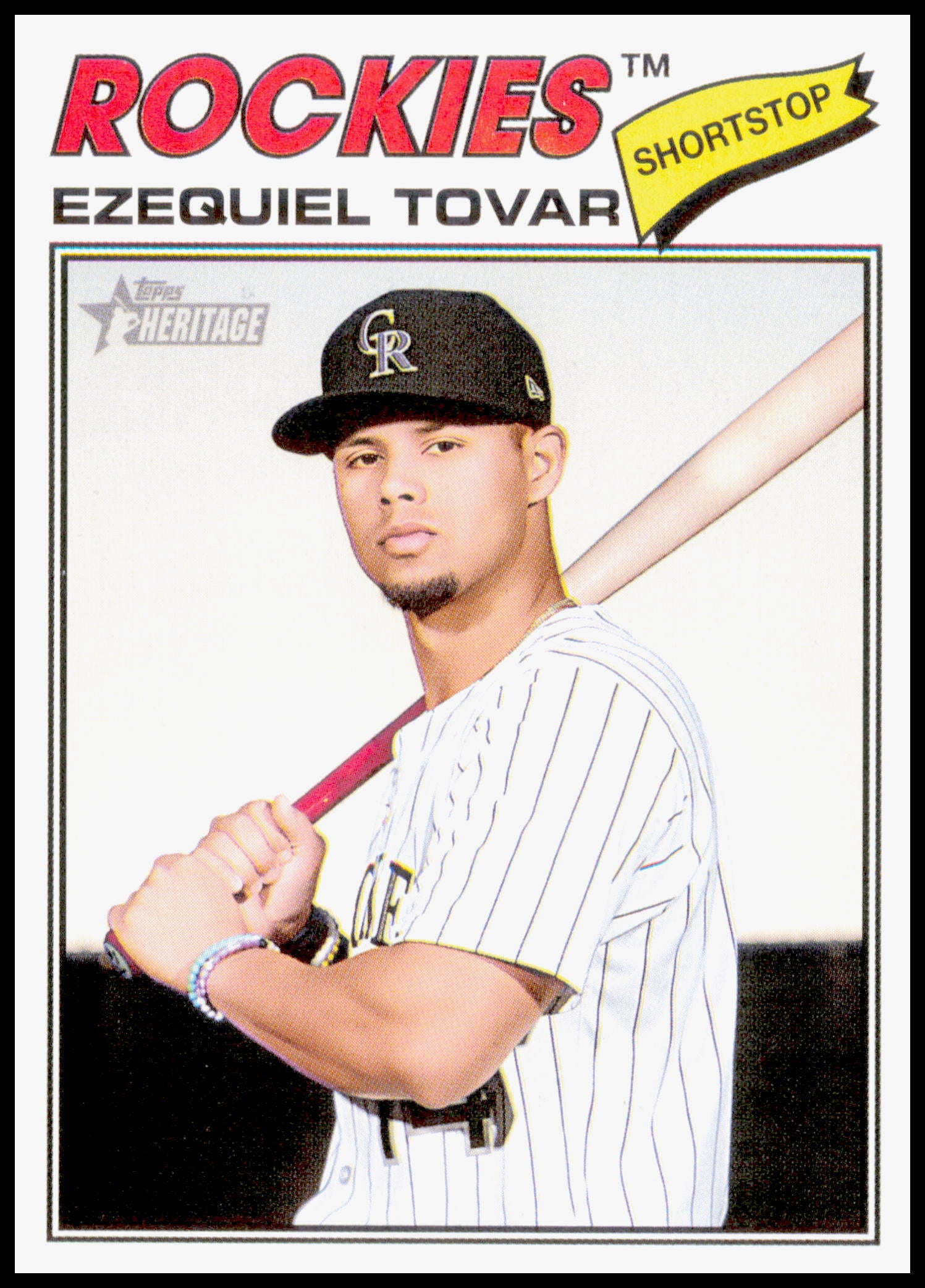 2026 Topps Heritage Ezequiel Tovar Card Colorado Rockies #179
