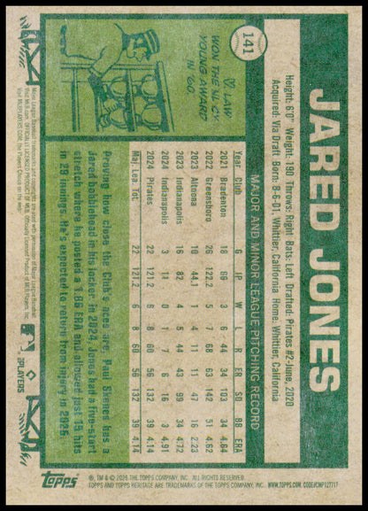 2026 Topps Heritage Jared Jones Card