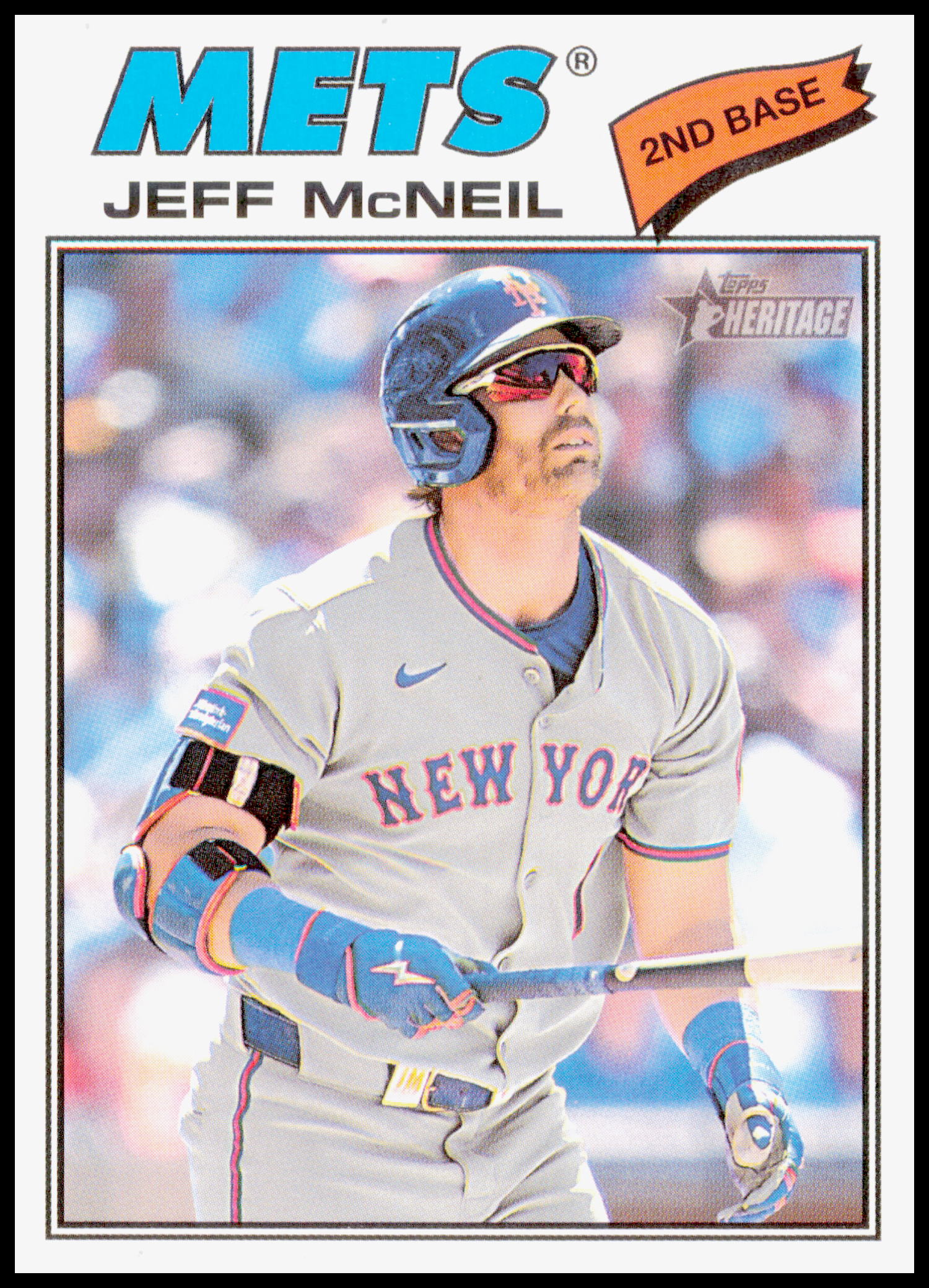 2026 Topps Heritage Jeff McNeil Card New York Mets #54