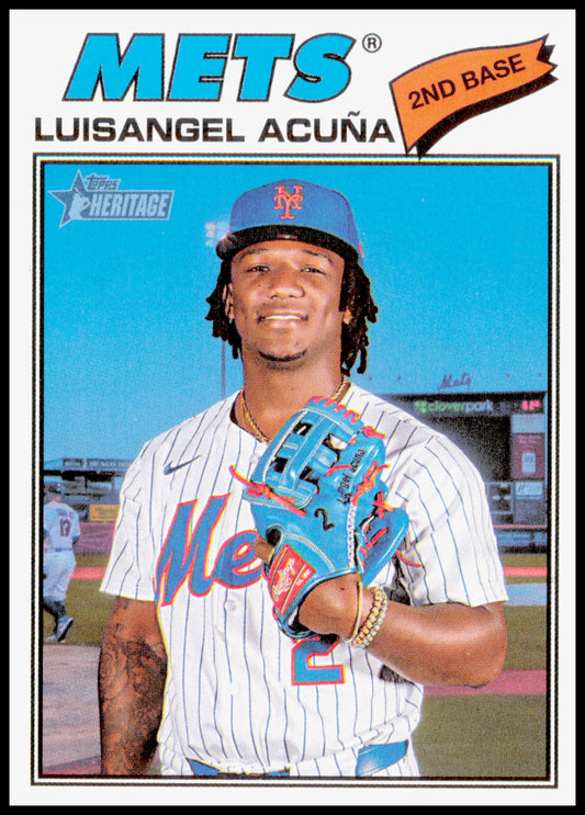 2026 Topps Heritage Luisangel Acuña Card Chrome