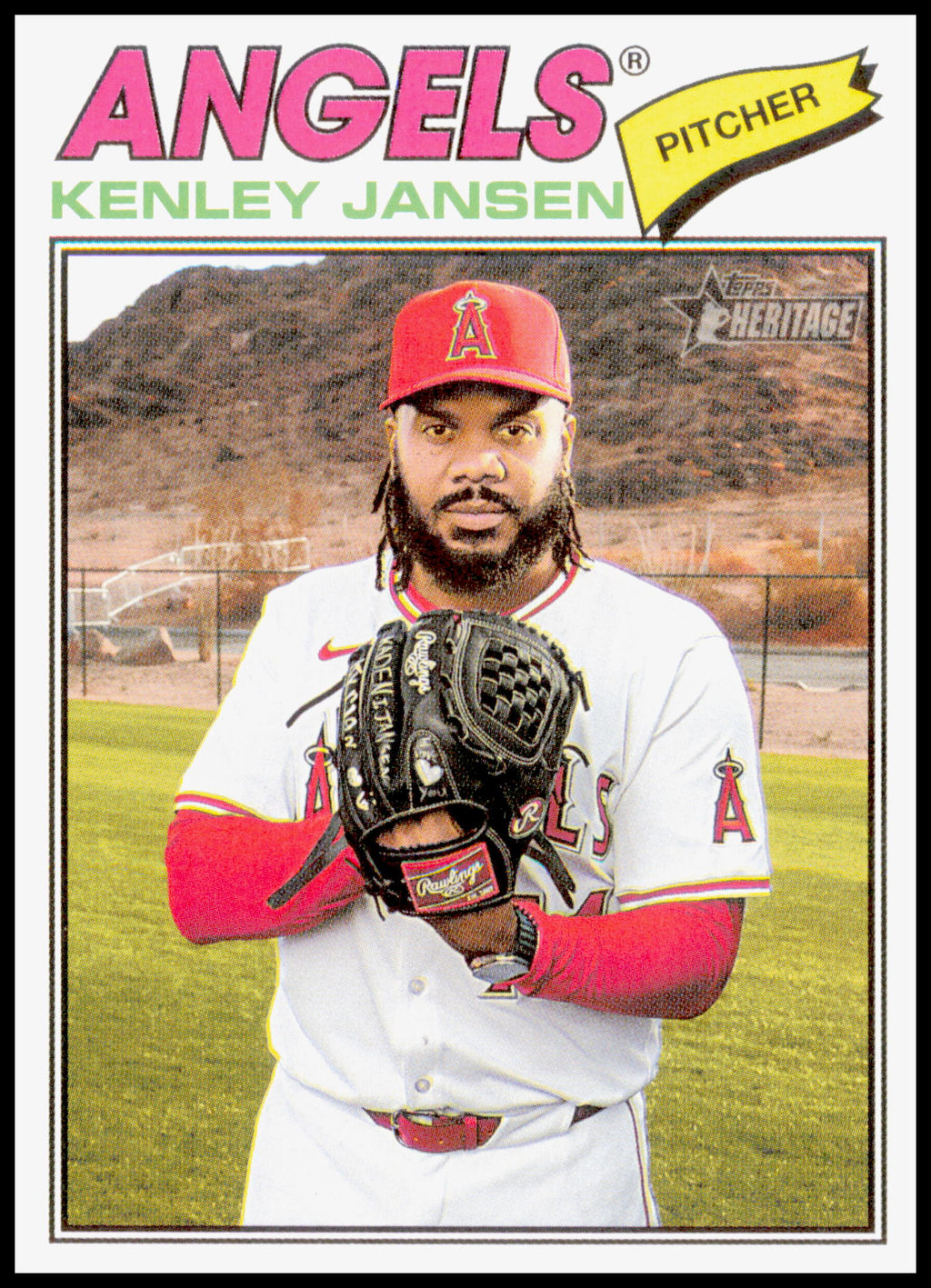 2026 Topps Heritage Kenley Jansen Card Los Angeles Angels #229