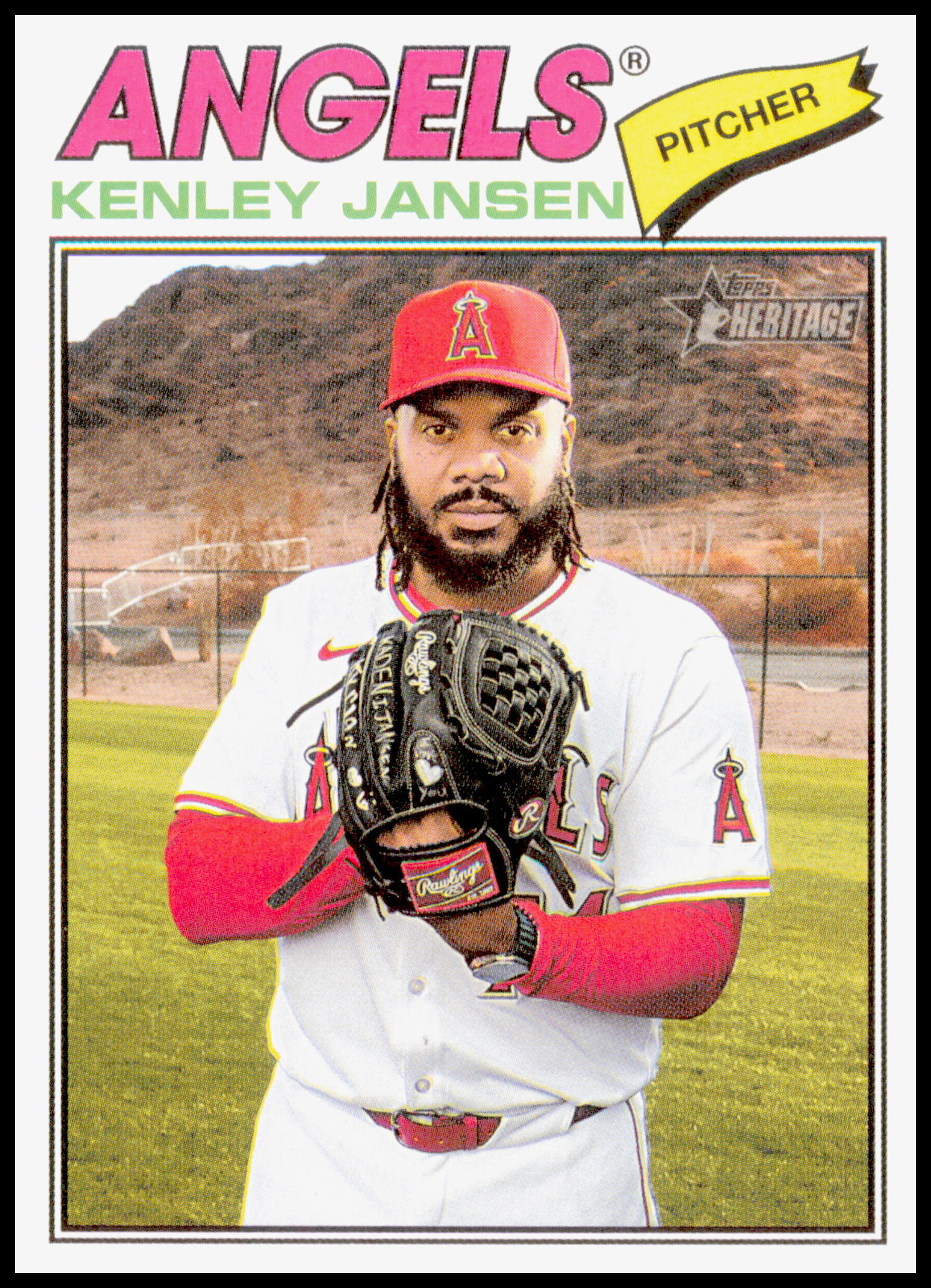 2026 Topps Heritage Kenley Jansen Card Los Angeles Angels #229