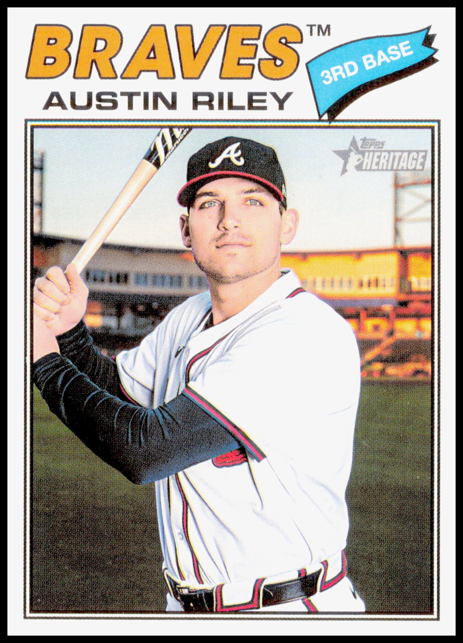 2026 Topps Heritage Austin Riley Card