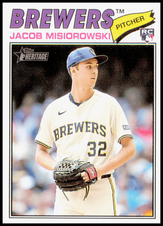 2026 Topps Heritage Jacob Misiorowski Card Rookie