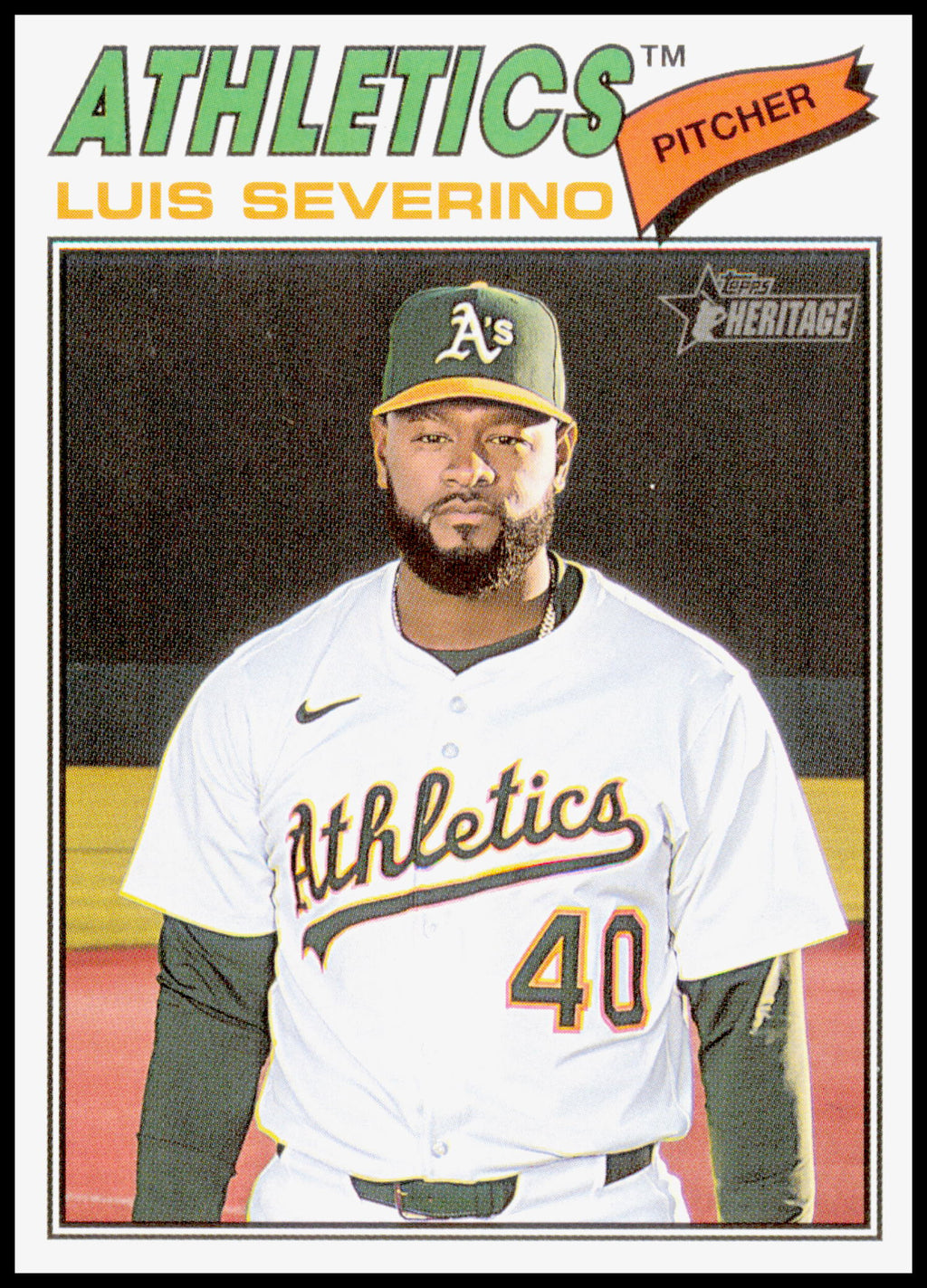 2026 Topps Heritage Luis Severino Card