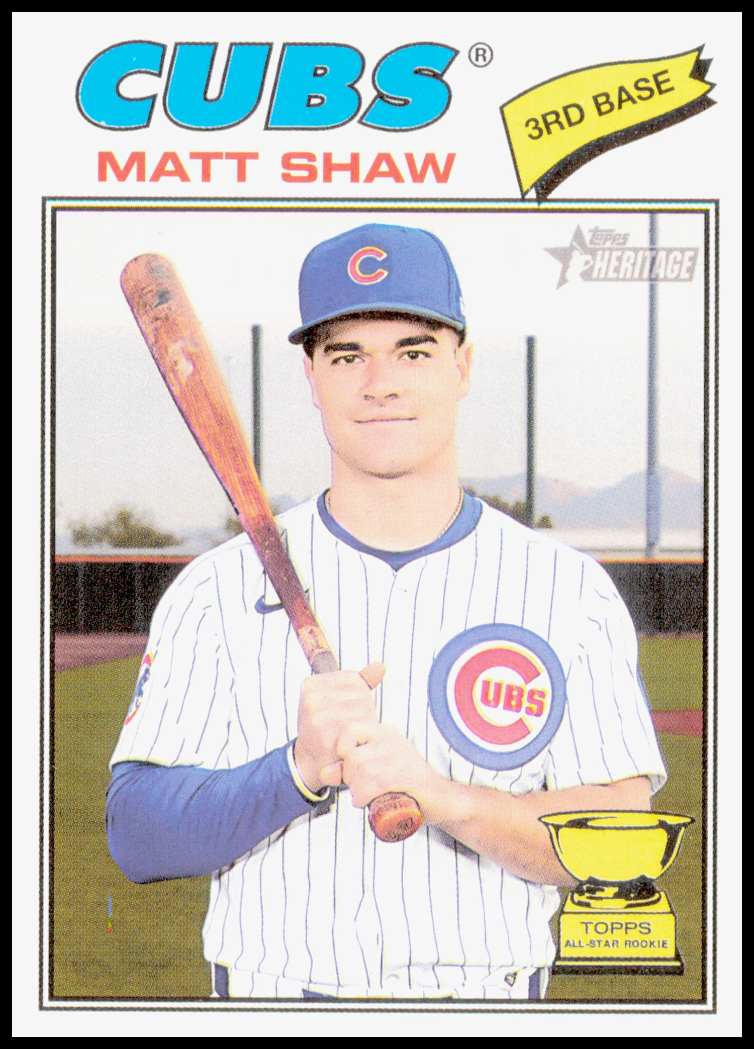 2026 Topps Heritage Matt Shaw Card