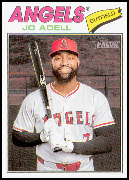 2026 Topps Heritage Jo Adell Card Los Angeles Angels #42