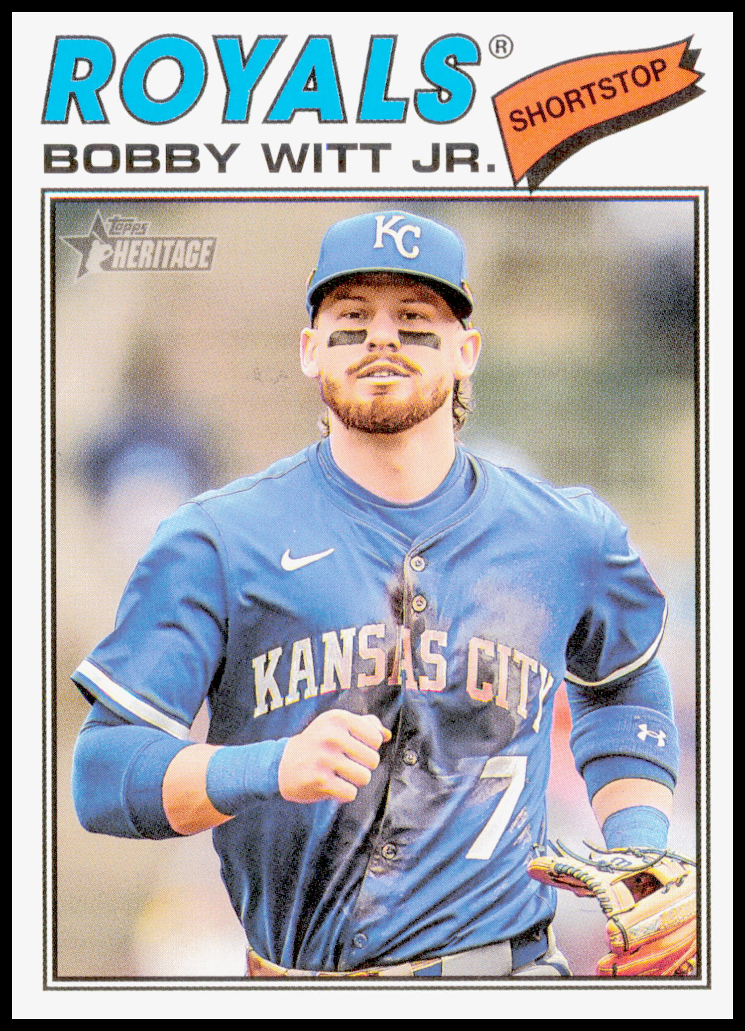 2026 Topps Heritage Bobby Witt Jr. Card