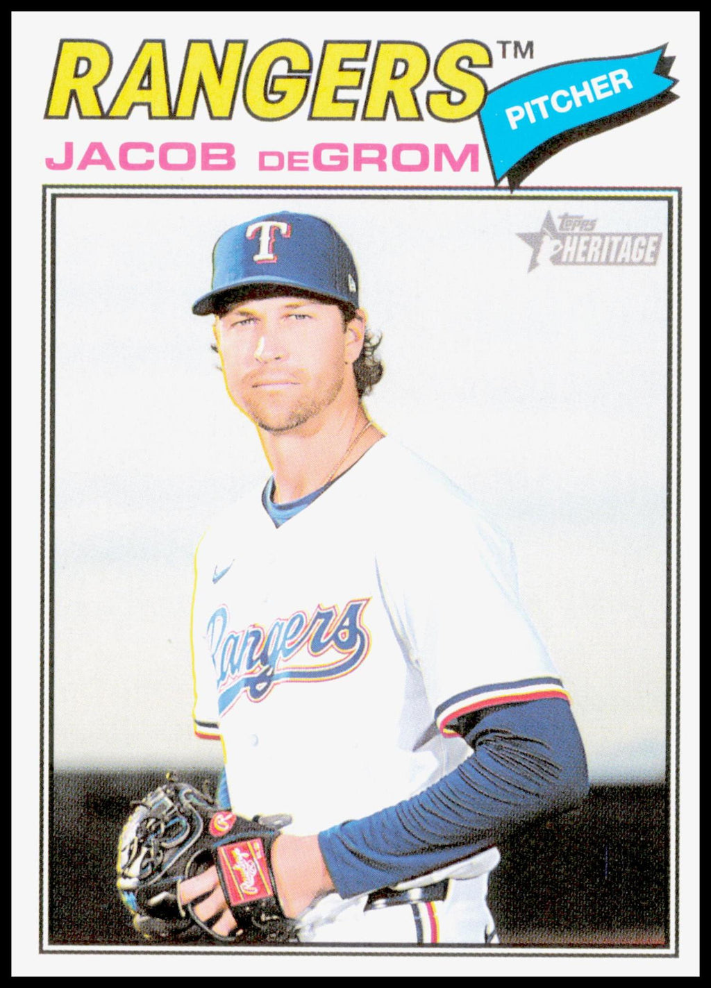 2026 Topps Heritage Jacob deGrom Card