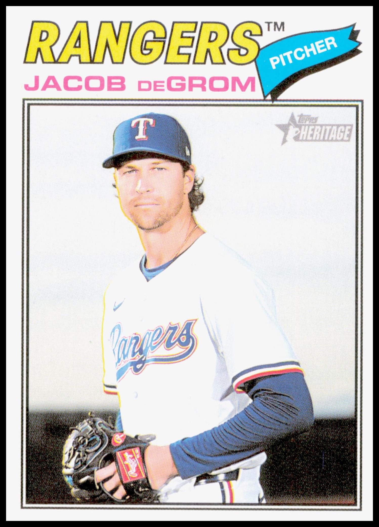 2026 Topps Heritage Jacob deGrom Card