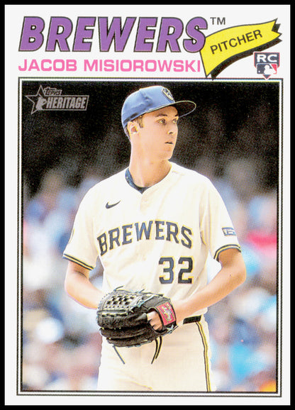 2026 Topps Heritage Jacob Misiorowski Card RC RC