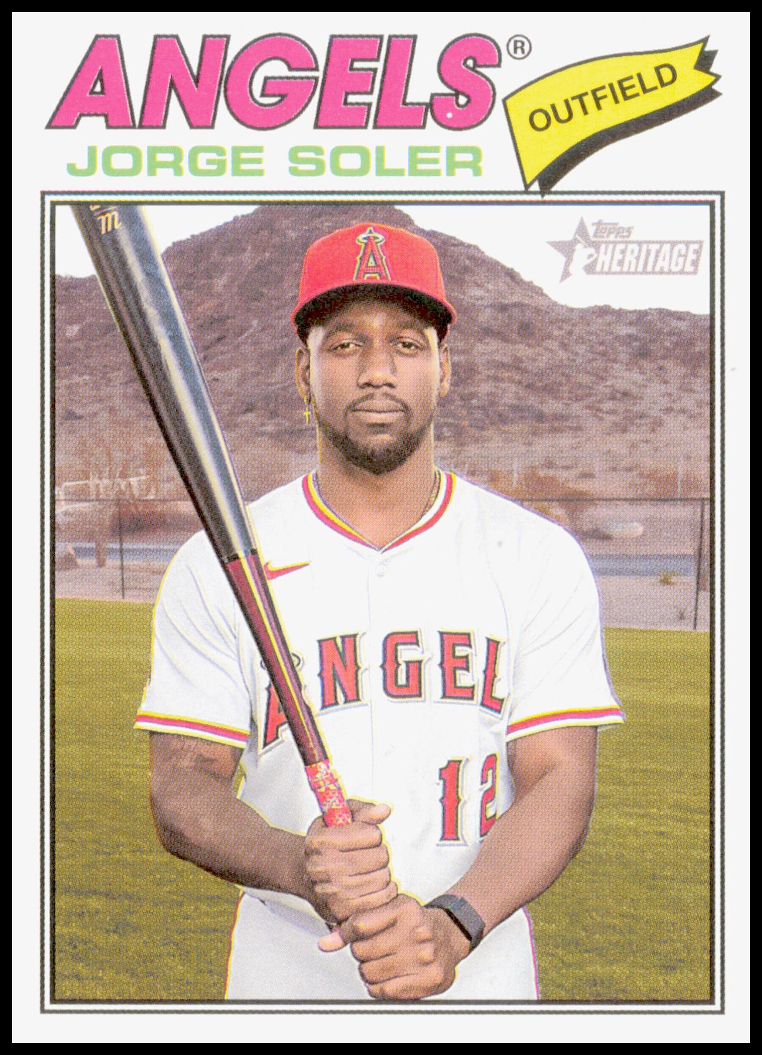 2026 Topps Heritage Jorge Soler Card Los Angeles Angels #37