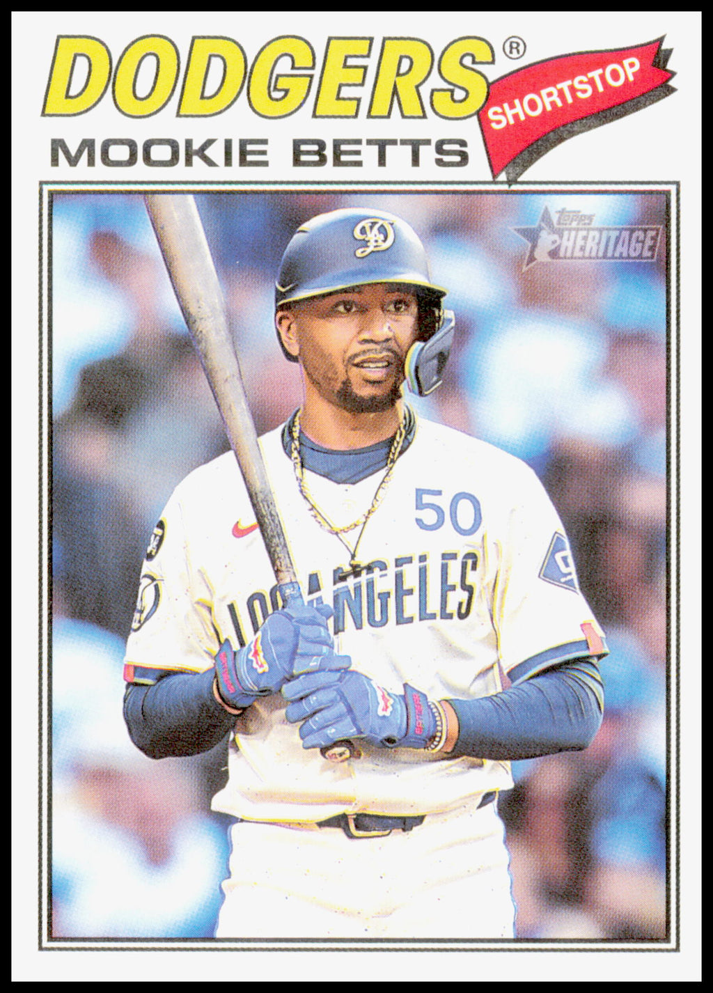 2026 Topps Heritage Mookie Betts Card