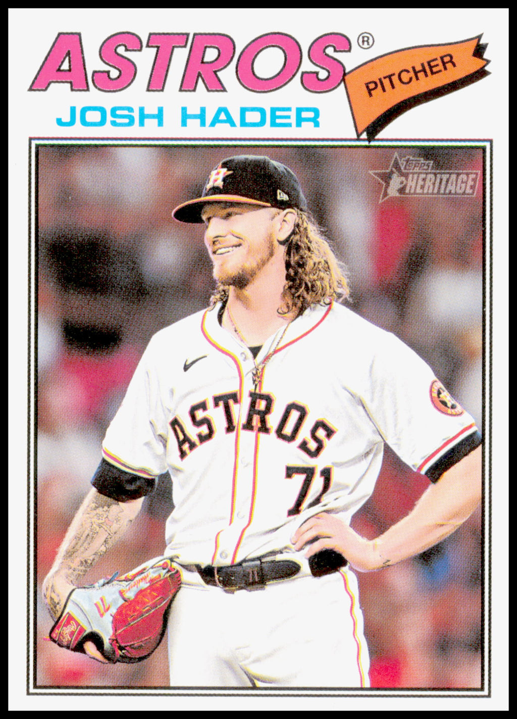 2026 Topps Heritage Josh Hader Card Houston Astros #9