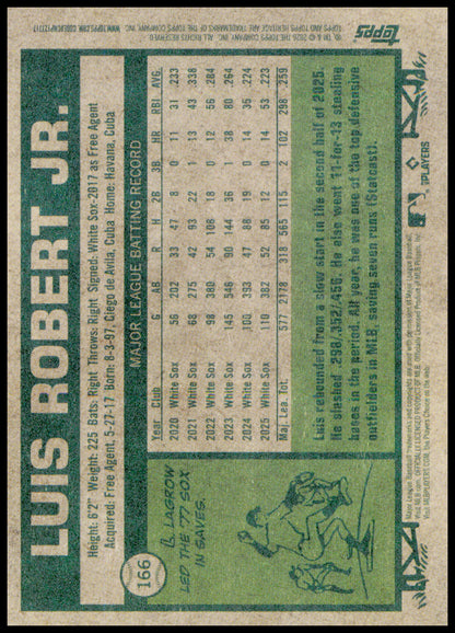 2026 Topps Heritage Luis Robert Jr. Card