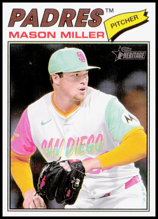 2026 Topps Heritage Mason Miller Card