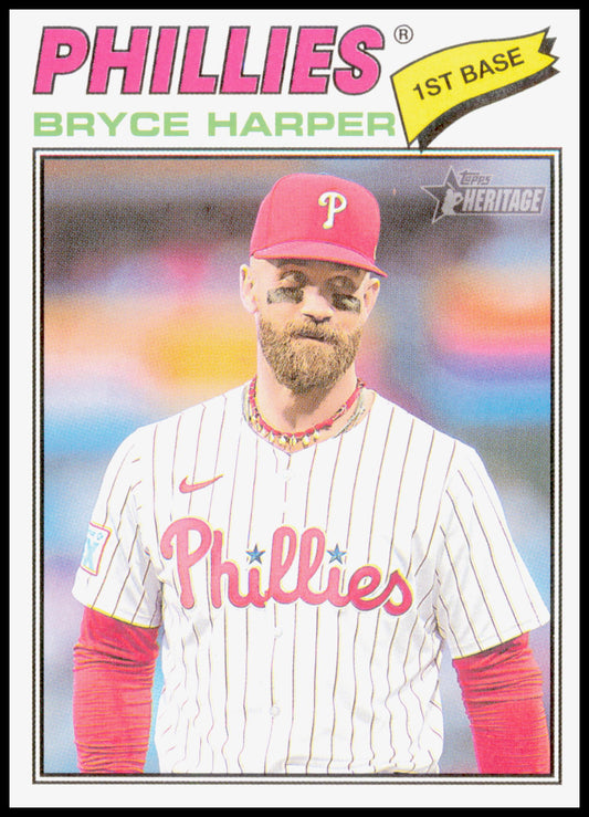 2026 Topps Heritage Bryce Harper Card