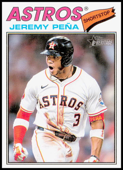 2026 Topps Heritage Jeremy Pena #283 Houston Astros SS Shortstop 1977 Design