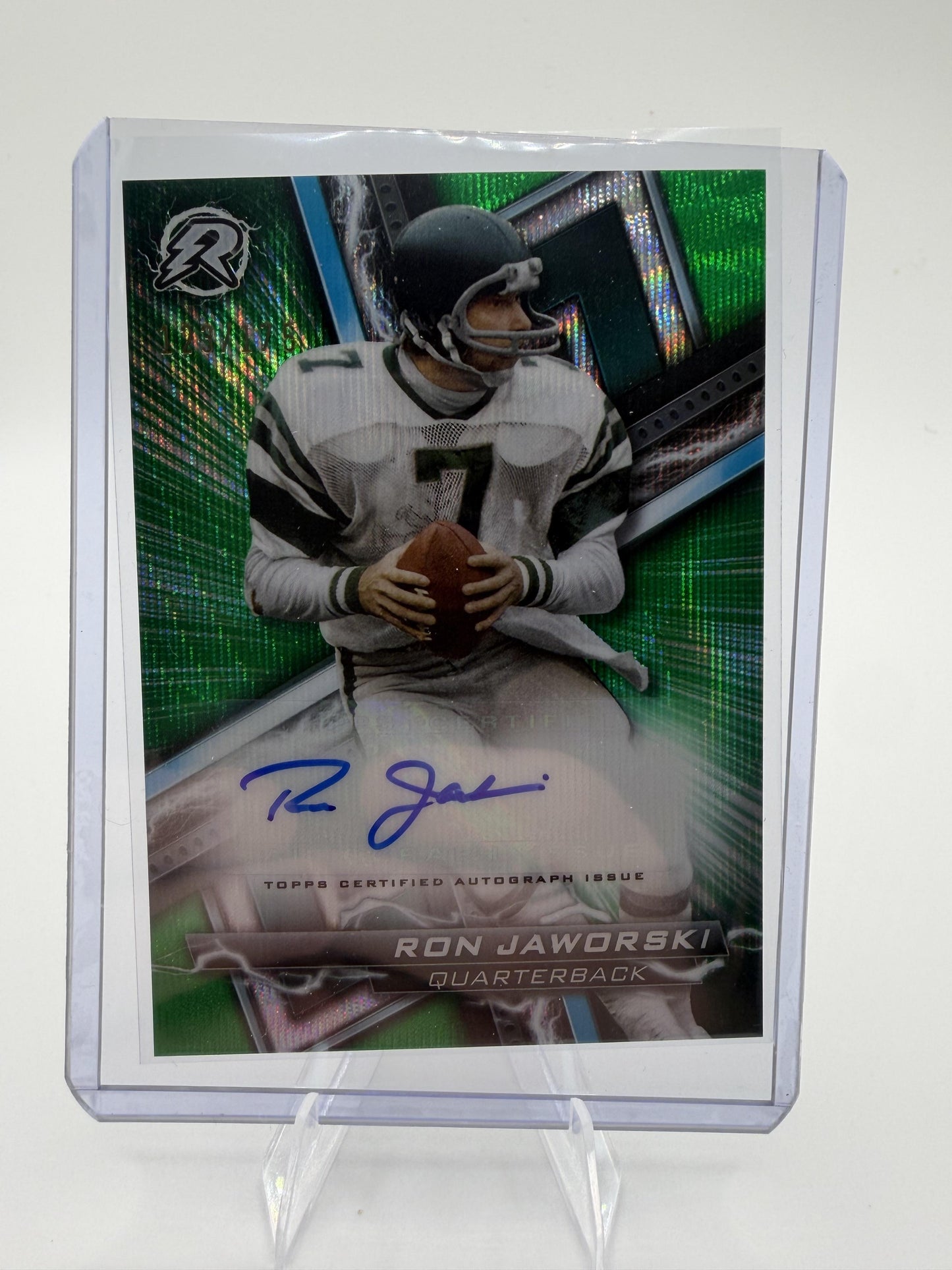2024 Topps Resurgence  Ron Jaworski Green Refractor Auto #RA-RJ